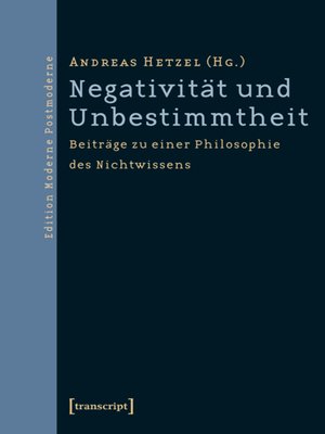 cover image of Negativität und Unbestimmtheit